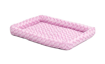 MidWest Homes for Pets Bolster Dog Bed 18L-Inch Pink Dog Bed or Cat Bed w/ Comfortable Bolster | Ideal for "Toy" Dog Breeds & Fits an 18-Inch Dog Crate | Easy Maintenance Machine Wash & Dry