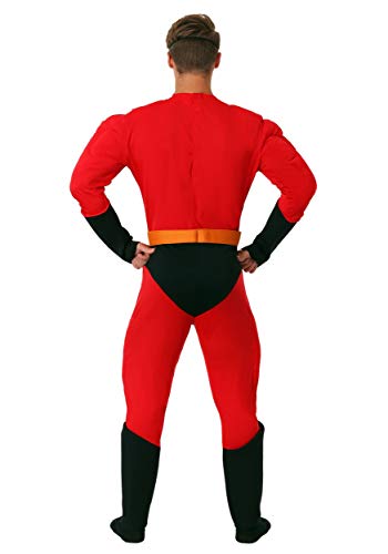 Disguise Men's Mr. Incredible Classic Muscle Adult Costume, red, Medium (38-40)