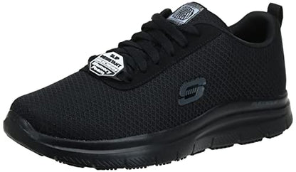 Skechers Men's Flex Advantage Bendon Work Shoe, Black, 12 Wide