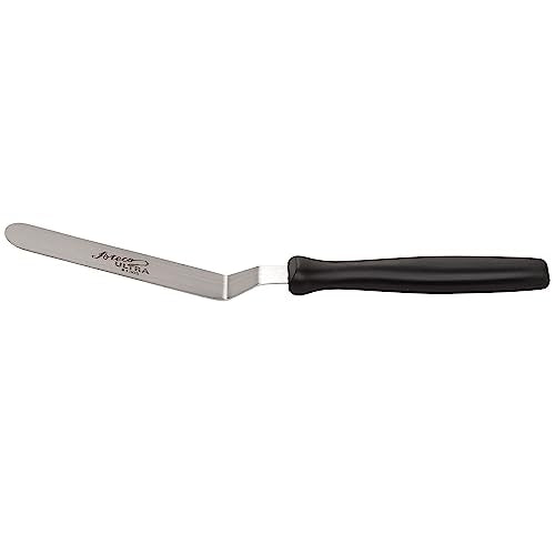 Ateco Ultra Offset Spatula with 4.25" x 0.75" Stainless Steel Blade, 4½", Silver