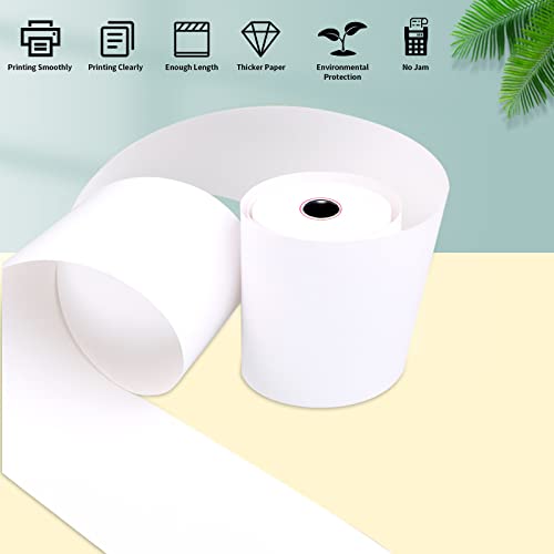 Jayard 2-1/4'' X 50' Thermal Paper Rolls For Credit Card - Cash Register Premium Tape Pos Printer Paper（50 Rolls）, White