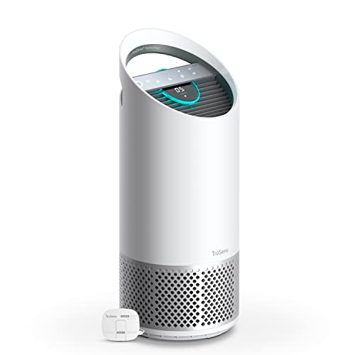 TruSens Air Purifier with UV-C Light + HEPA Filtration | Medium | SensorPod™ Air Quality Monitor | Auto, Sleep, & Turbo Mode | Touch Control | Portable Handle