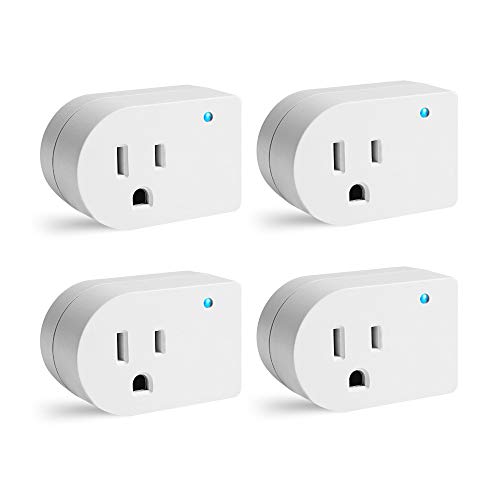 Single Surge Protector Plug, Grounded Outlet Wall Tap Adapter with Indicator Light, 1 Outlet,245J/125V, ETL, White, 4Pack