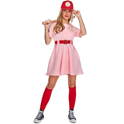 Morph Womens Baseball Costume Pink Dress Halloween costume For Women Medium