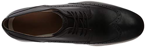 Cole Haan Men's Original Grand Shortwing Oxford Shoe, Black Leather/White, 11 Medium US