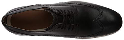 Cole Haan Men's Original Grand Shortwing Oxford Shoe, Black Leather/White, 11 Medium US