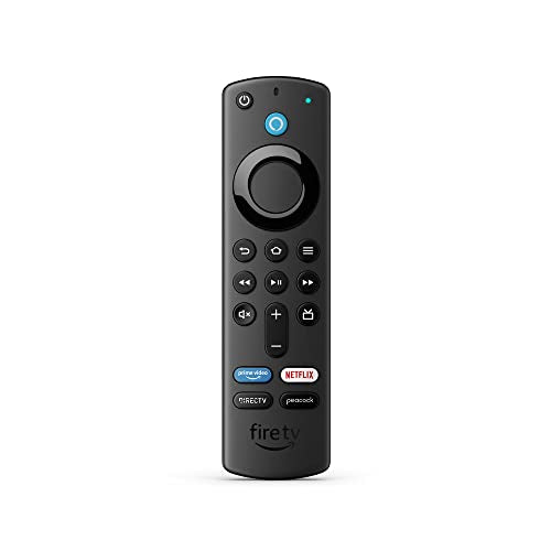 Amazon Alexa Voice Remote (3rd Gen) with TV controls, Requires compatible Fire TV device, 2021 release