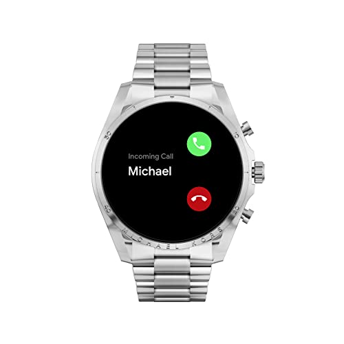 Michael Kors Men's or Women's Gen 6 44mm Touchscreen Smart Watch with Alexa Built-In, Fitness Tracker, Sleep Tracker, GPS, Music Control, Smartphone Notifications (Model: MKT5139V)
