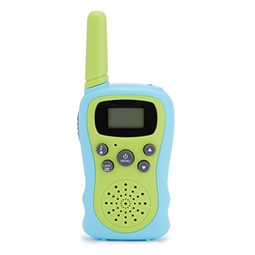 Amazon Basics Kids Walkie Talkie Set, Set of 2, Green and Blue