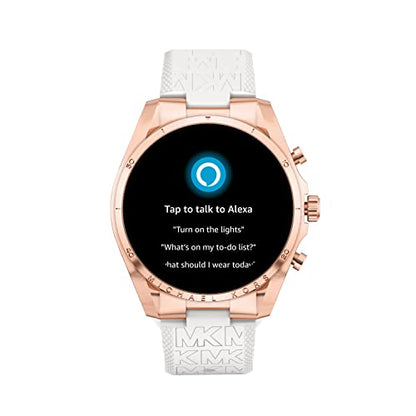 Michael Kors Men's or Women's Gen 6 44mm Touchscreen Smart Watch with Alexa Built-In, Fitness Tracker, Sleep Tracker, GPS, Music Control, Smartphone Notifications (Model: MKT5153V)