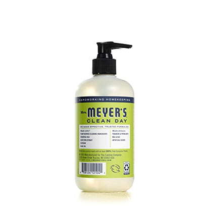 Mrs. Meyer's Hand Soap, Made with Essential Oils, Biodegradable Formula, Lemon Verbena, 12.5 fl. oz - Pack of 3