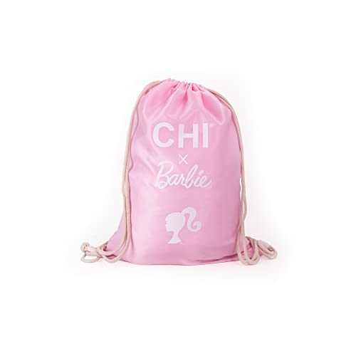 CHI x Barbie Dream Pink Curling Iron, 1.25" - Includes Compact Mirror and Carrying Bag for Perfect Curls Wherever You Go