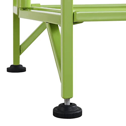 Convenience Concepts Xtra Storage 4-Tier Folding Metal Shelf, Lime