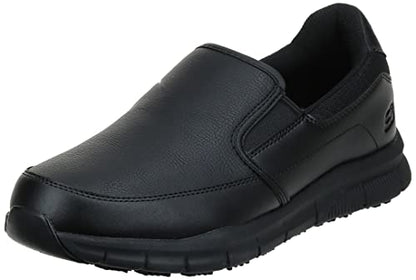 Skechers Men's Nampa-Groton Food Service Shoe, Black, 10.5 Wide