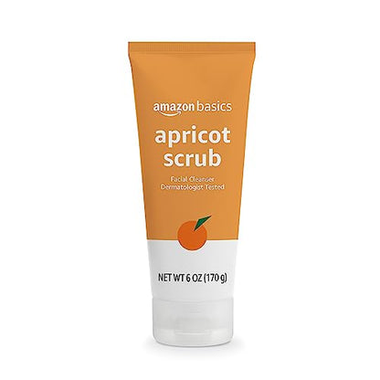 Amazon Basics Apricot Scrub Facial Cleanser, 6 Ounce (Previously Solimo)