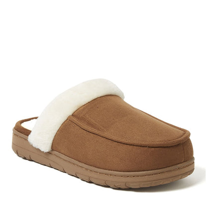 Dearfoams Cozy Comfort Women's Microsuede Moc Toe Scuff Slippers