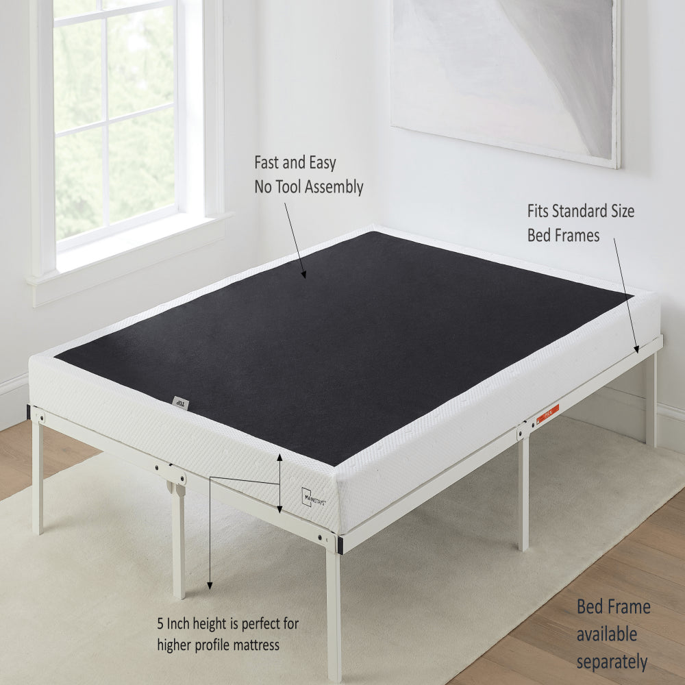 Mainstays 5" Easy Assembly Smart Box Spring, Queen