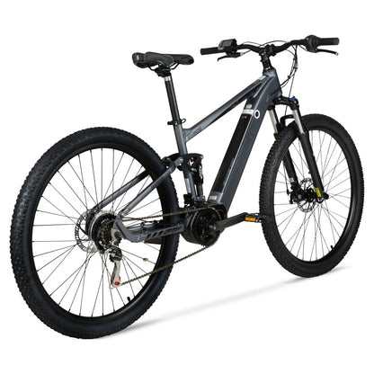 Hyper Bicycles E-Ride 29" 36V Electric Mountain Bike for Adults, Pedal-Assist, 250W Mid-Drive E-Bike Motor, Grey