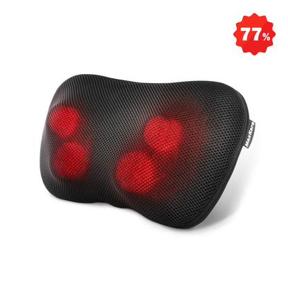 MaxKare Back Neck Massager with Heat, Shiatsu Deep-Kneading Massage for Muscle Pain Relief Spa-Like Soothing for Home Car and Office