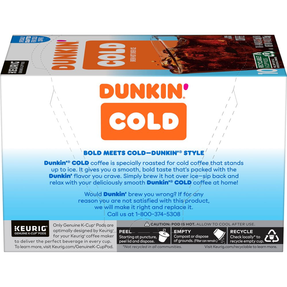 Dunkin’ Cold Coffee, 60 Keurig K-Cup Pods