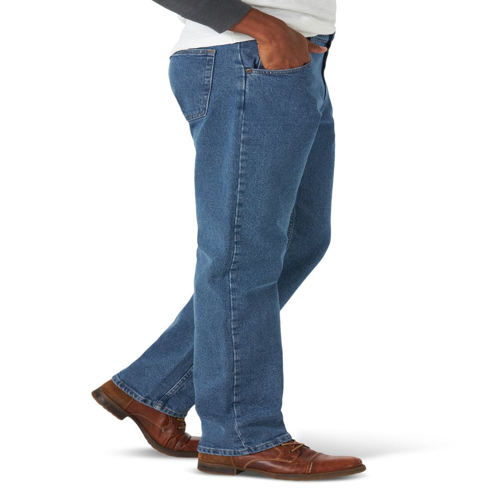 Wrangler Men's and Big Men's Regular Fit Jeans with Flex