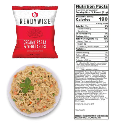 ReadyWise 100 Serving Emergency Food Supply