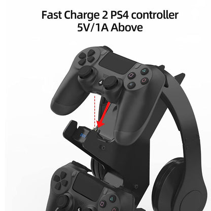  PS4 Controller Charger Staton,Charging Dock Video Game Accessories for Sony PlayStation 4 Controllers