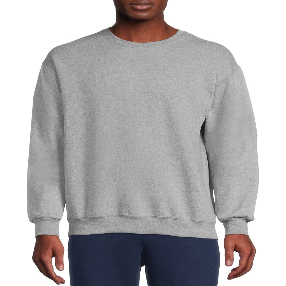 Athletic Works Men's Fleece Crewneck Sweatshirt, Sizes S-4XL