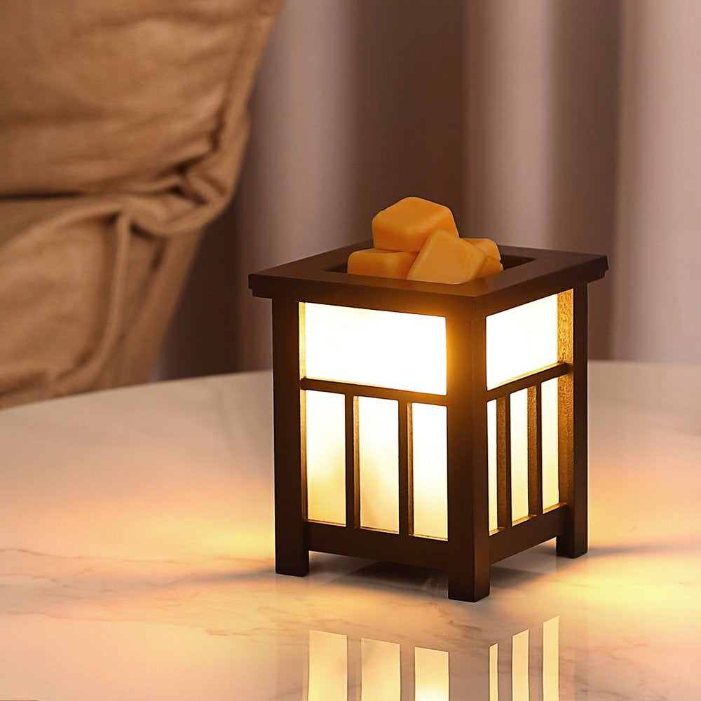 Wood Wax Melt Warmer, Ornix Electric Wax Warmer for Scented Wax, Oil Burner Wax Melt Night Light for Gift, Home, Spa, Office