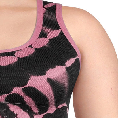 Women’S plus Size Seamless Printed Sports Bra