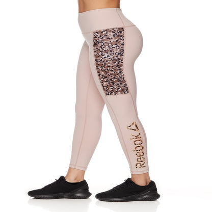 Reebok Women's Printed Motion High Rise 7/8 Legging with Side Pocket