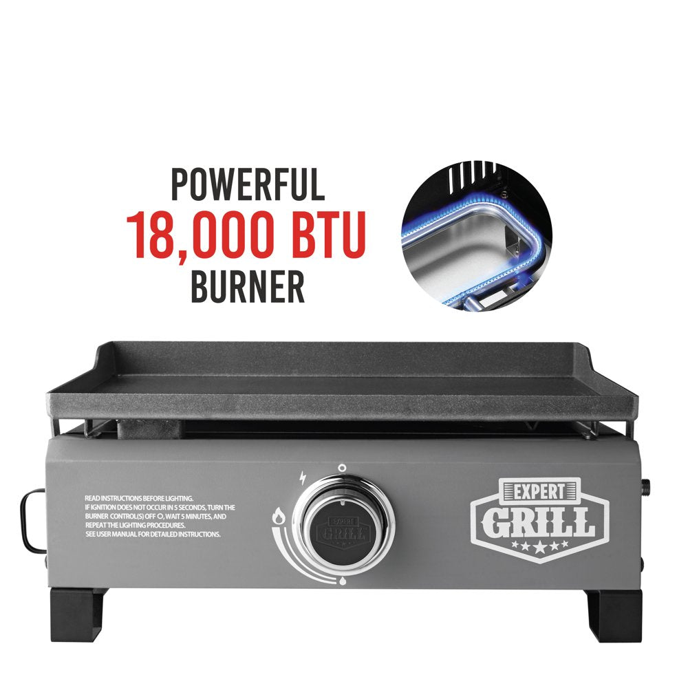  1-Burner Tabletop Propane Gas Griddle