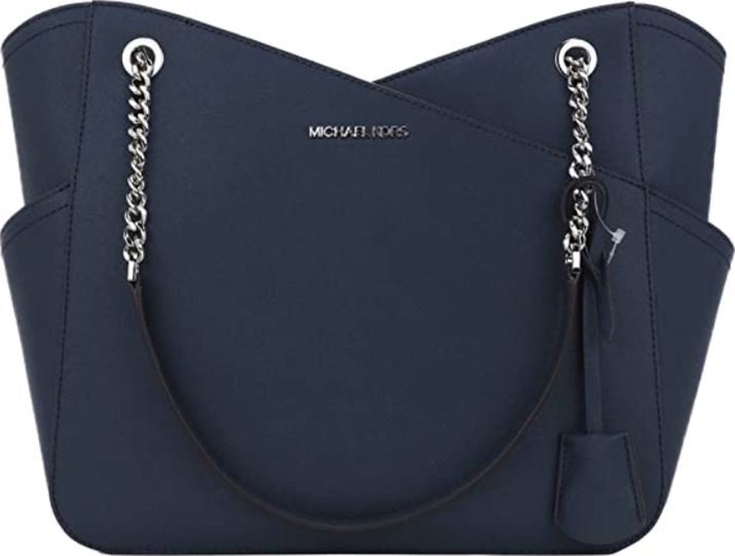 Michael Kors Jet Set Large Logo Shoulder Bag (Admiral)