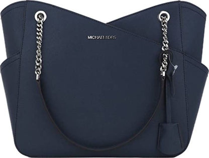 Michael Kors Jet Set Large Logo Shoulder Bag (Admiral)