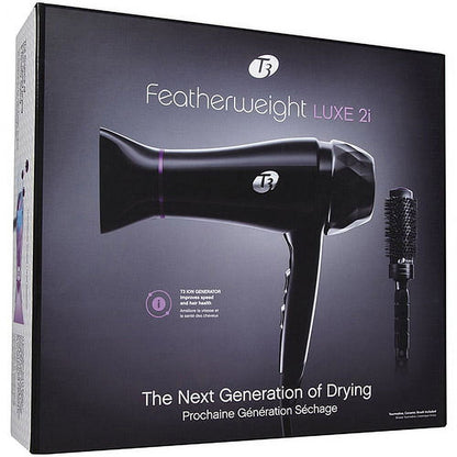 ( $250 Value) T3 Featherweight Luxe 2i Hair Dryer + 2.5 Barrel Brush