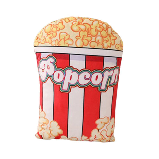 Throw Pillow Super Soft Vivid Modeling Birthday Gift Children Creative Popcorn Stuffed Doll Plush Toy Home Decor for Bedroom