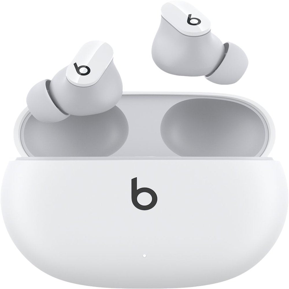 Restored Beats by Dr. Dre Studio Buds White Totally Wireless Noise Cancelling In Ear Headphones MJ4Y3LL/A (Refurbished)