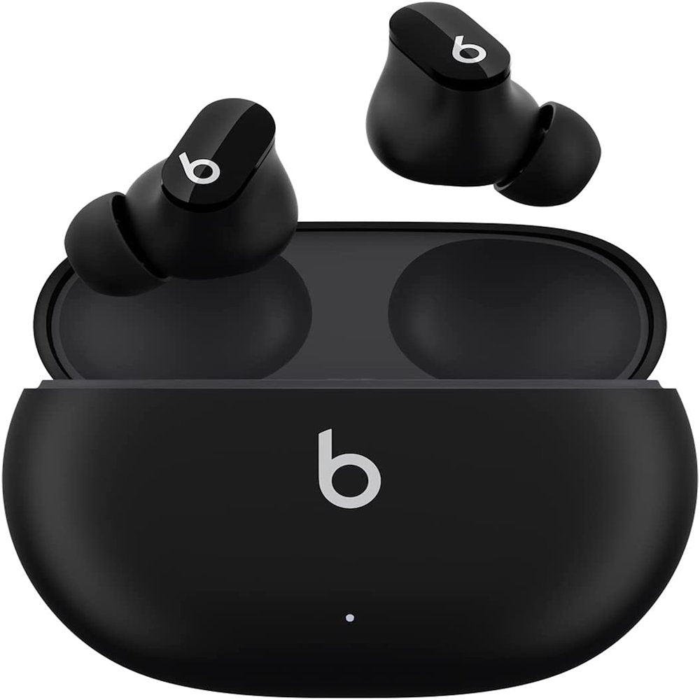 Restored Beats Studio Buds True Wireless Noise Cancelling Earbuds - Class 1 Bluetooth, 8 Hours of Listening Time, Sweat Resistant, Built-In Microphone - (Black) (Refurbished)