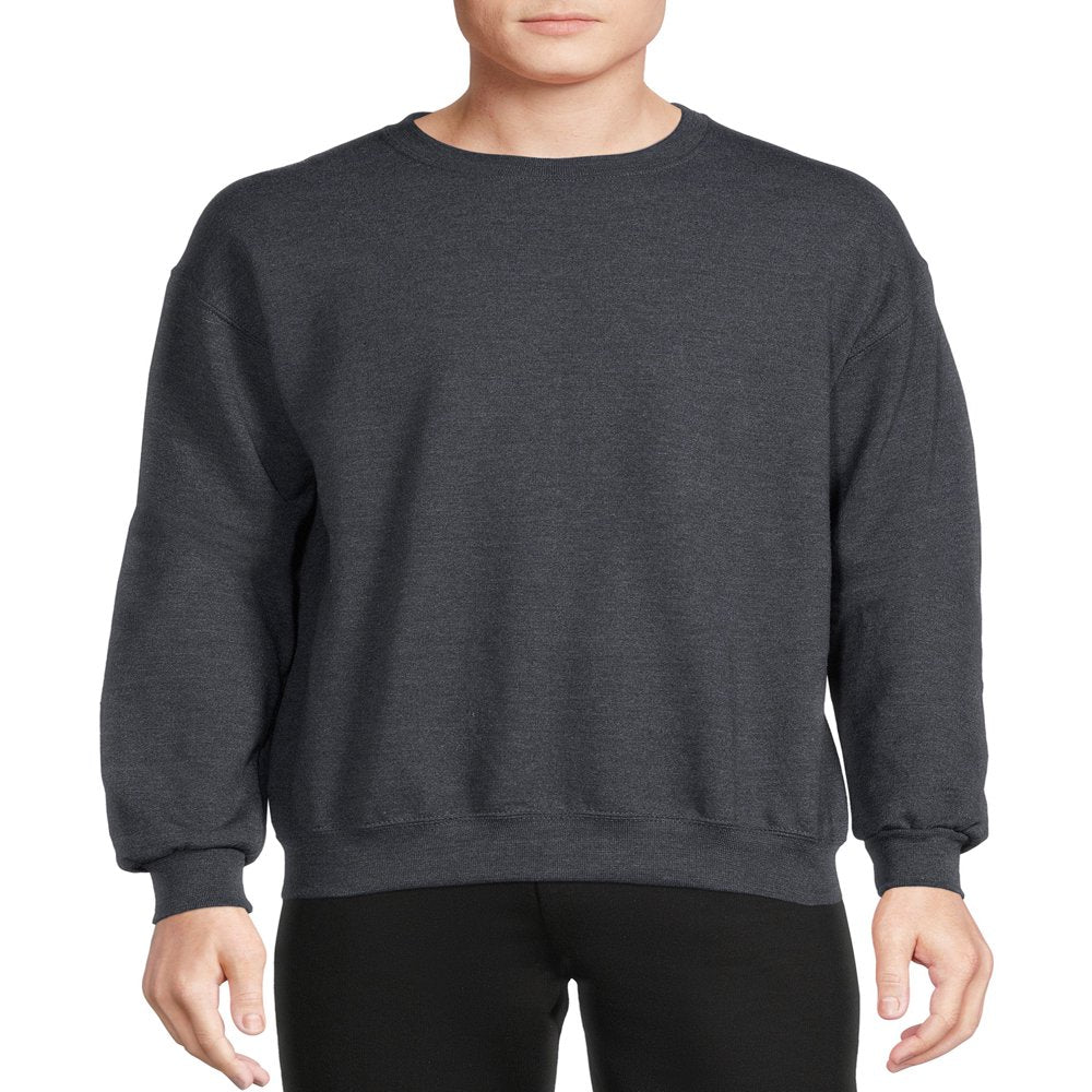 Athletic Works Men's Fleece Crewneck Sweatshirt, Sizes S-4XL