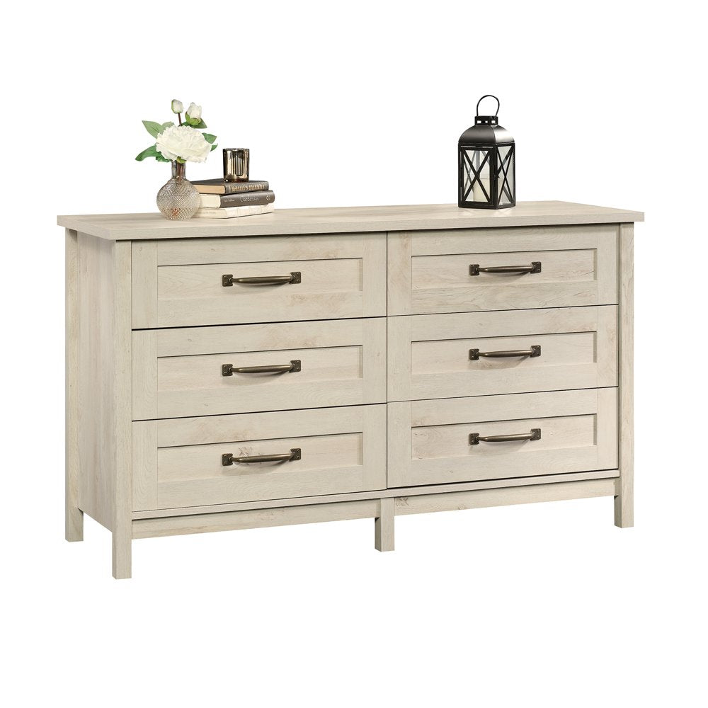 Better Homes & Gardens Modern Farmhouse 6 - Drawer Dresser, Rustic White Finish