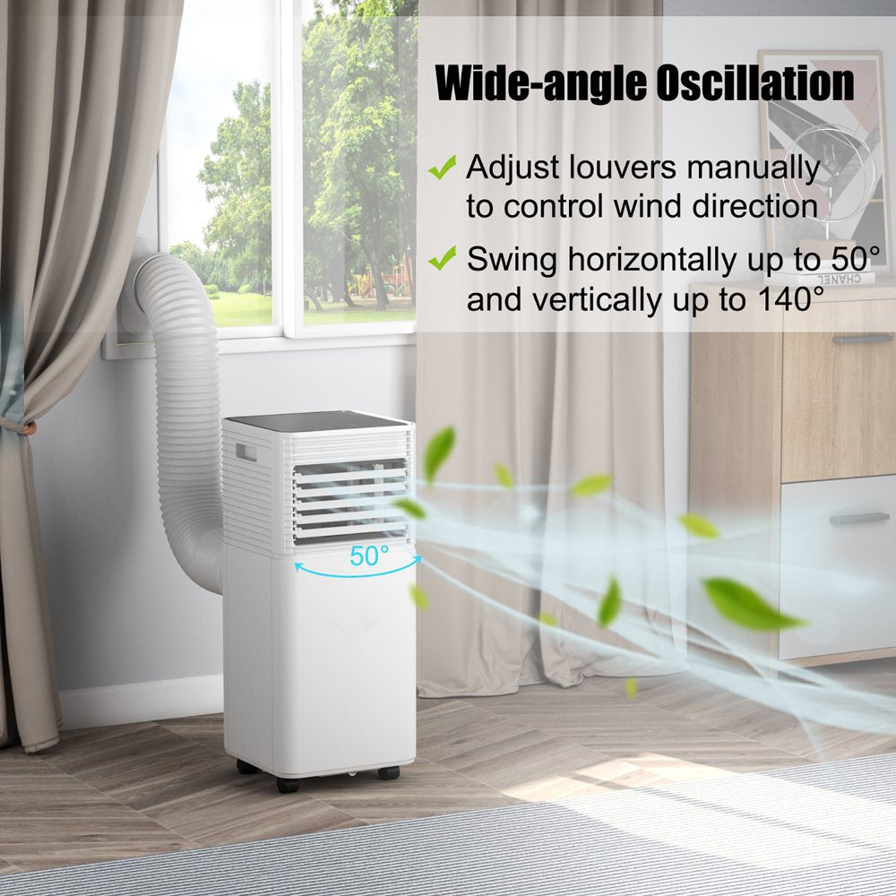 Costway 6000 BTU (10000 BTU ASHRAE) Portable Air Conditioner 3-In-1 Air Cooler W/Dehumidifier & Fan Mode