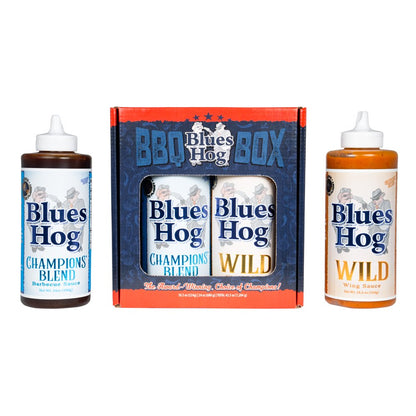 Blues Hog Champions' & Wild BBQ Holiday Sauce Gift Box, Gluten-Free, 2-Pack