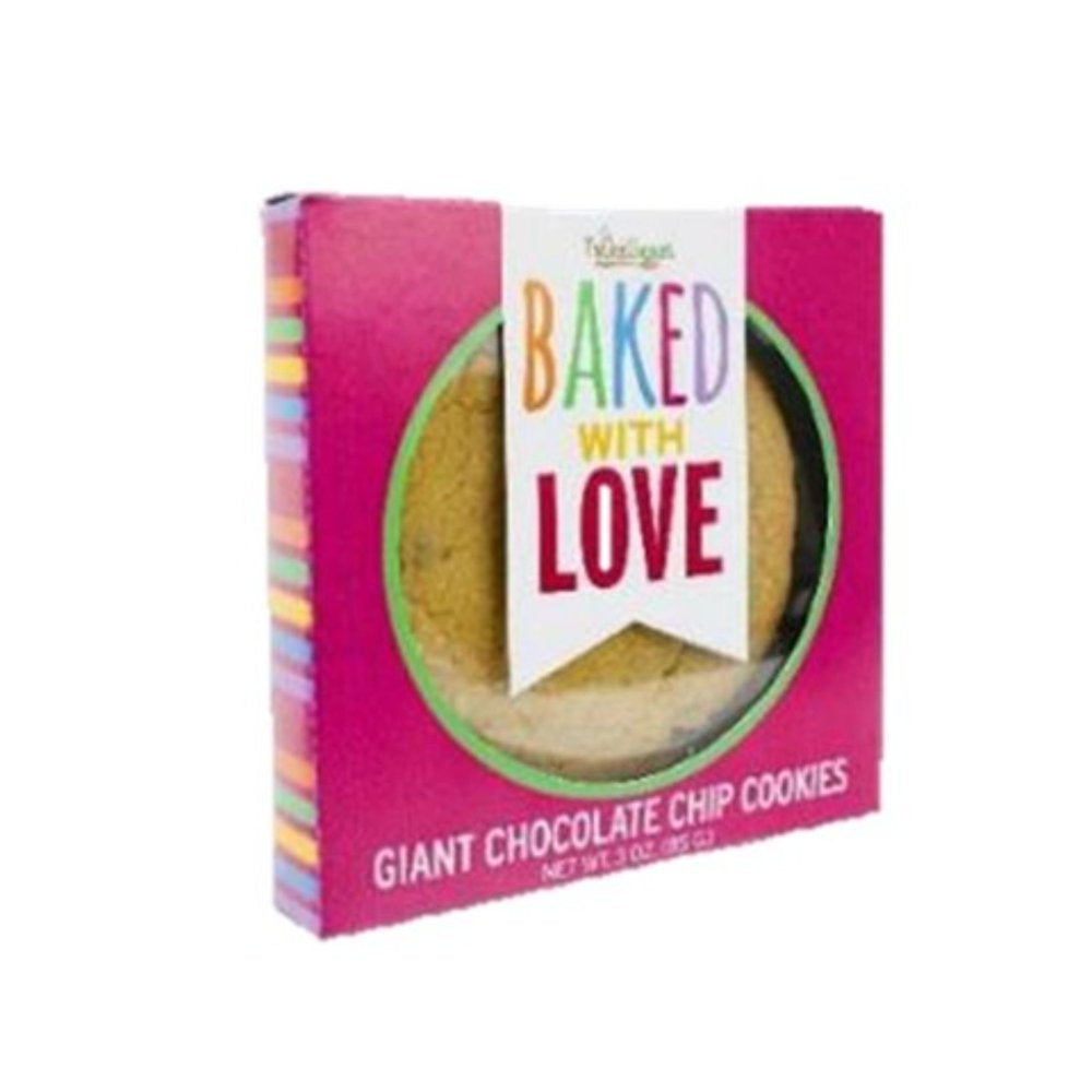 Set of 12 Too Good Gourmet Giant Chocolate Chip Sentiment Cookies 3 oz.