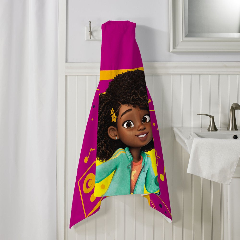 Karma'S World Kids Hooded Towel, Cotton, Purple