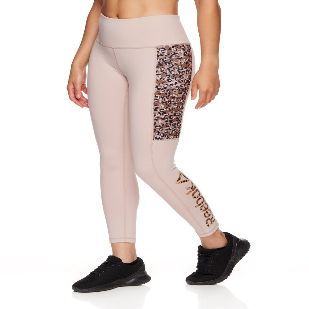 Reebok Women's Printed Motion High Rise 7/8 Legging with Side Pocket