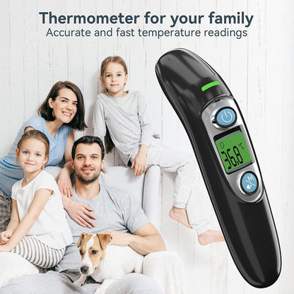 ANKOVO Dual Mode Infrared Thermometer, 1s Reading, 3 Colors Backlight, 35 Memories Recall, All Ages