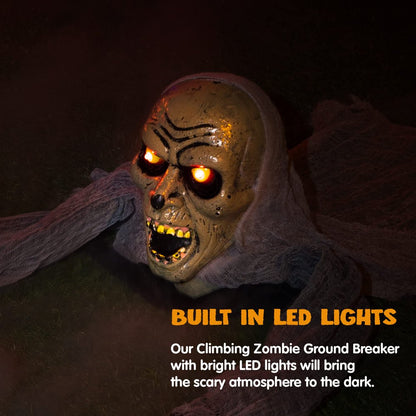 Halloween Décor Groundbreaker Zombie with Sound and Flashing Eyes for Yard Outdoor Decorations