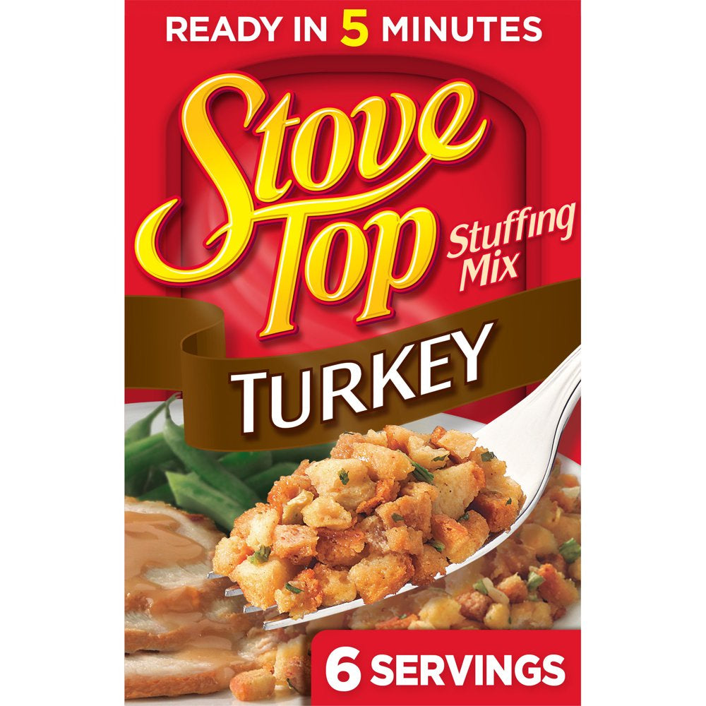 Stove Top Stuffing Mix for Turkey, 6 oz Box