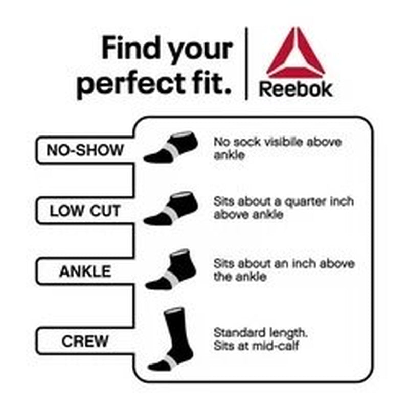 Reebok Men's Pro Series Crew Socks, 6-Pack