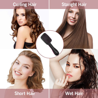 Hair Dryer Brush, Jungle Wave 2 in 1 Negative Ion Blow Dryer with Comb, Fast Drying Hair Dryer Hot Air Brush